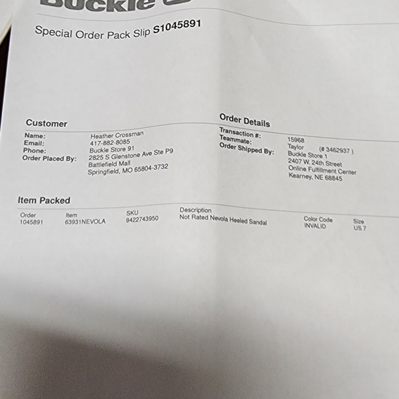 Not Rated NIB Sandals Size 7 - Picture 3 of 4